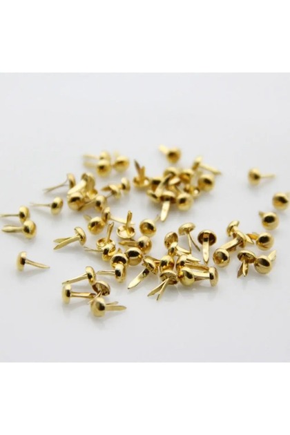 gold-4.5x8mm 4.5MM/8MM Round Metal Mini Brads Studs Spike for Scrapbooking Embellishment Fastener DI