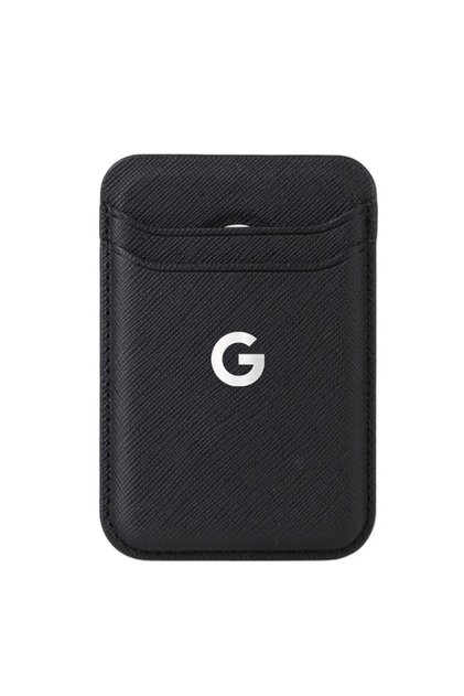 Saffiano Black Strong Magnetic For Magsafe Card Holder Wallet For Google Pixel 10 9 8 Carbon Fiber S