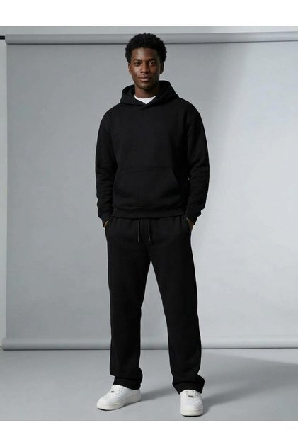 Men's Baggy 2 Thread Count Tracksuit Set, Shaded Loose-Fit Bottom and Top Set
