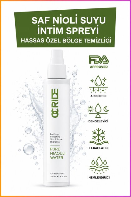 Genital Deodorizer and Odor Preventer 100% Pure Nioli Water Hydrosol
