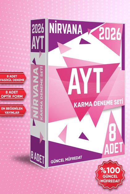 2026 AYT Nirvana Karma Deneme Seti 8 Farklı Yayın