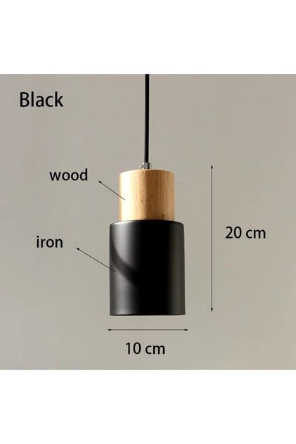 220V Black Minimalist Chandelier Bedroom Bedside Lamp Modern Nordic Restaurant Ssingle Head Small Ch