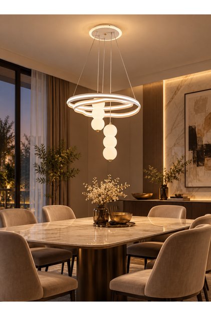 مصباح معلق عصري بإضاءة LED
