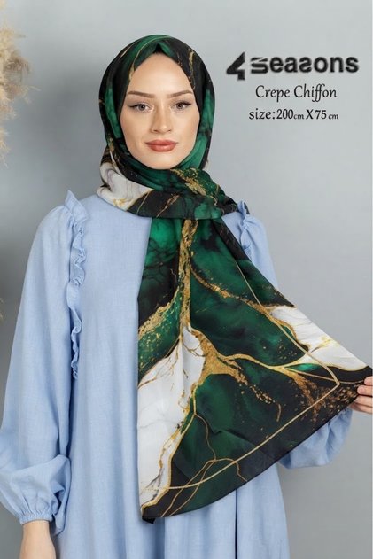 طرحة كريب شيفون