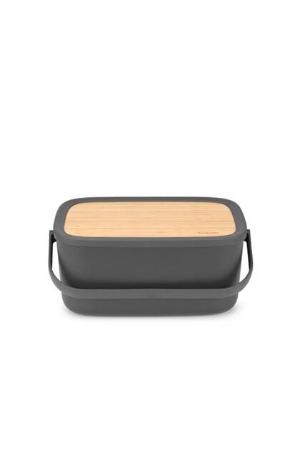 Brabantia Nıc Dark Grey Ekmek Kutusu