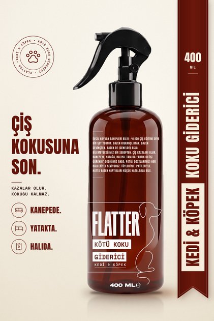 Kumaşlar için Kedi Köpek Koku Giderici Sprey 400 ml