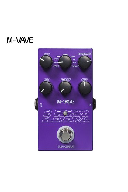 ELEMENTAL M-VAVE Electric Guitar Effect Pedal Elemental Pedal Digital Delay Effect Support for TAP a