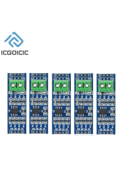 وحدة تحويل MAX485 من ICGOICIC، 5 قطع، وحدة RS-485 TTL لتحويلها إلى RS485 MAX485CSA، متوافقة مع Arduino M
