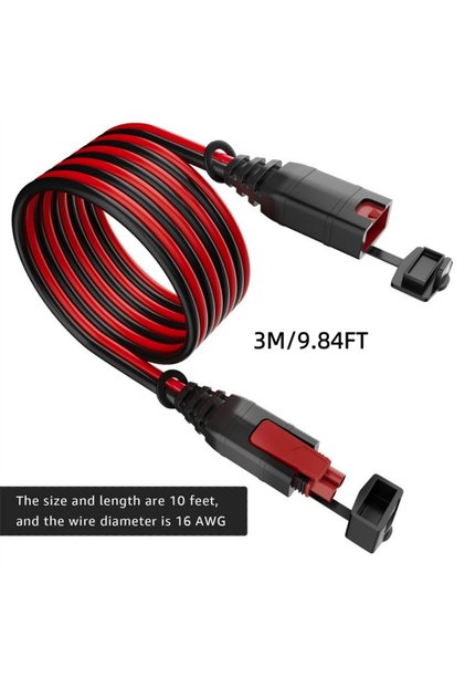 1pc-16AWG-9.84FT GC004 X-Connect 9.84FT Male and Female Extension Cable 16AWG Genius Smart Battery C