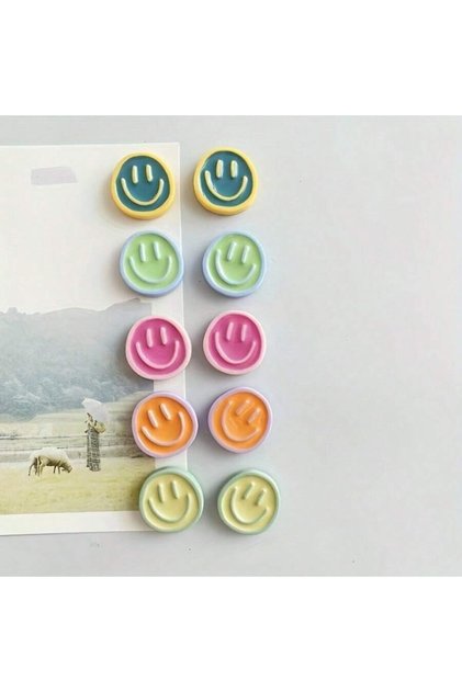 10Pcs 5/10pcs, cartoon Refrigerator Magnets, Personalized Home Whiteboard Decoration, Photo Message