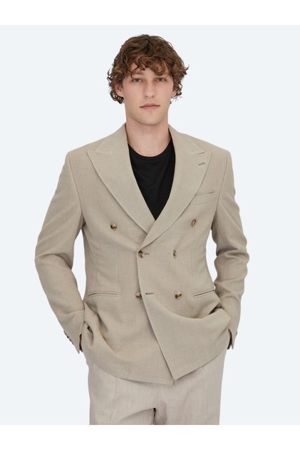 Mink Patterned Comfort Fit Jacket