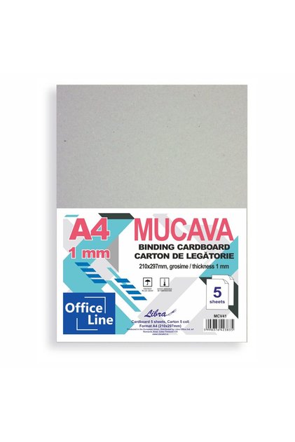 Carton de legatorie / Mucava A4 cu grosimea de 1 mm set 5 coli