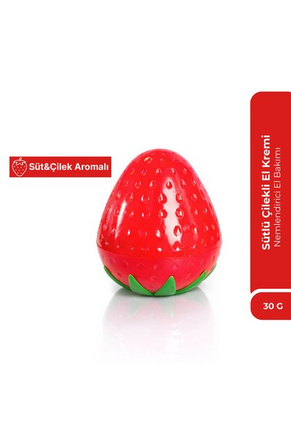 Milk Strawberry Hand Cream – Softening, Intensive Moisturizing with Sweet Scent 30 Gr