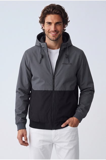 Jjerush Hood Bomber Noos Men's Windproof Jacket 12200208
