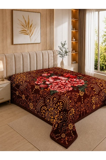 Osotto Imported Luxury Mink Velvet Double Layer Double Blanket 5kg