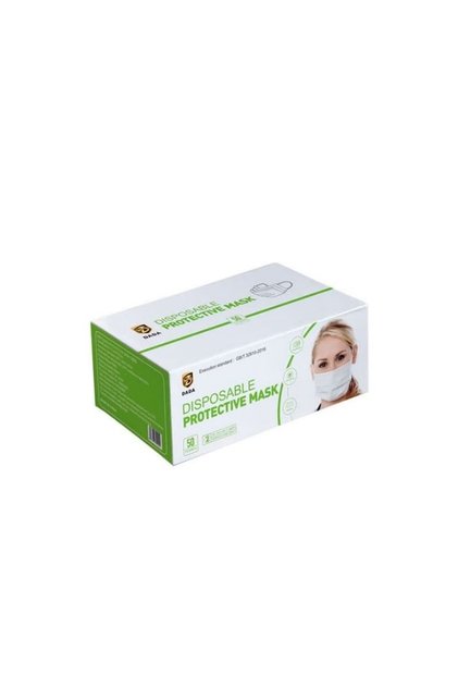 50 Piece Disposable White Face Mask