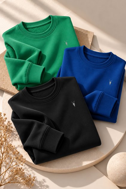 Women's Long Sleeve Comfort Loose 3' Sweatshirt