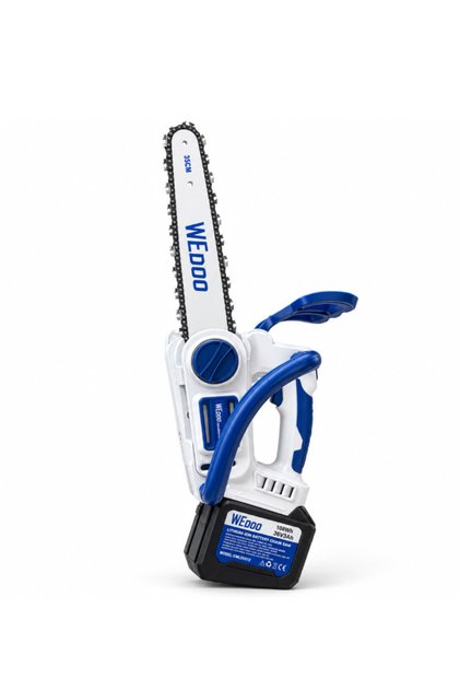 Algaride 36V 3Ah Akülü Zincirli Testere 1200W Güç 13.000 RPM 35 cm Kılavuz 1/4 Zincir Bahçe Dal ve Odun Kesim Makinesi