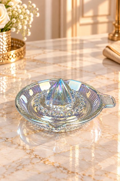 Rainbow Reflective Glass Citrus Juicer Lemon Squeezer / Handheld