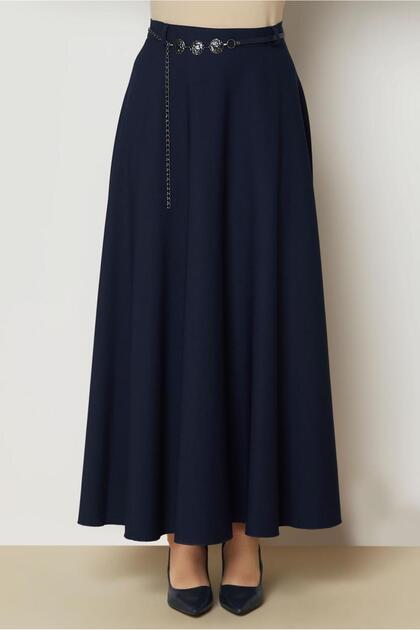 Belt-Detail Skirt 60795