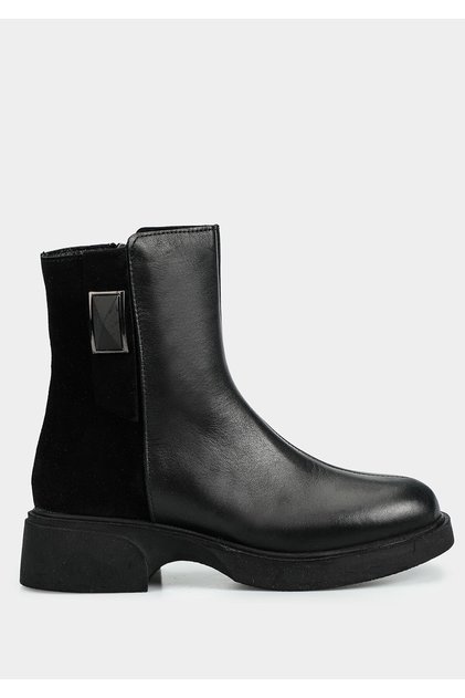 Black Leather Women's Boots