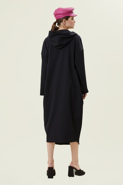 FERMUARLI CEPLİ OVER SİZE TRENCKOT