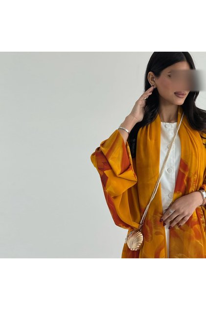 modest Patchwork Regular Fit Women's Abaya