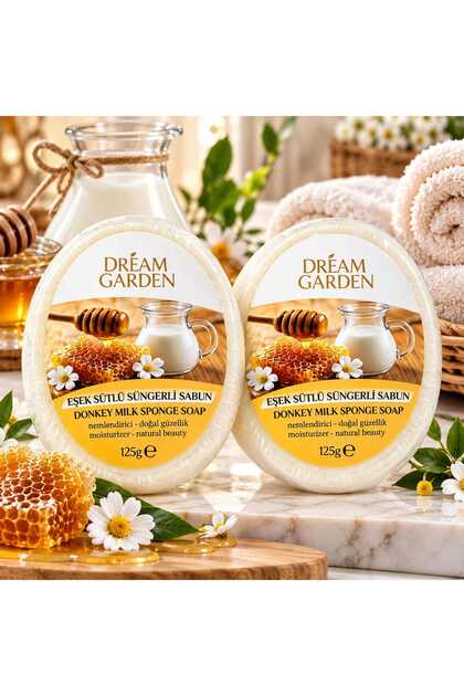 Sponge Bath and Beauty Soap (with Goat's Milk and Honey, Pack of 2)