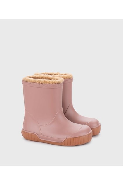 Pau Borreguito Children's Fur-Lined Rain Boots