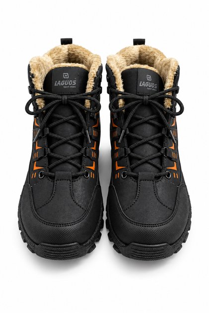 Çocuk Bot Kürklü İç Astarlı Kalın Tabanlı Kışlık Outdoor Bot