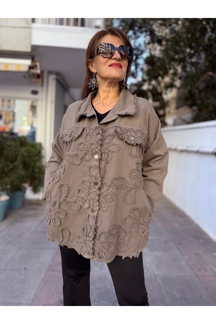 Italian Gabardine Embossed Italian Jacket Mink