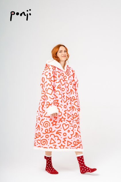 Wearable Tv Blanket - Oversized Sweatshirt & Hoodie & Poncho & Fleece