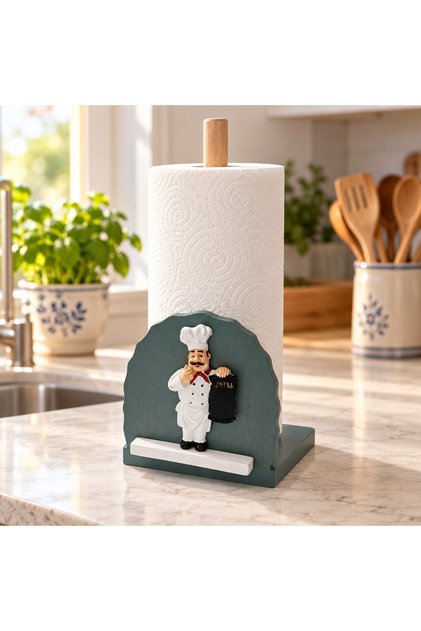 Wooden Figurine Towel Rack