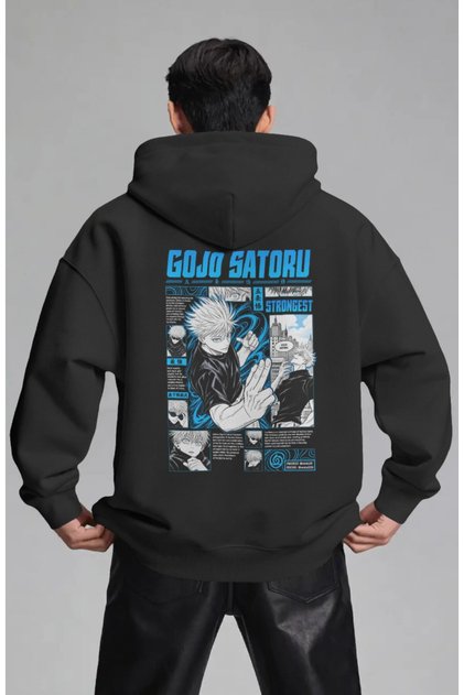 Gojo Satoru Jujutsu Kaisen Anime Pre-Printed Unisex Oversize Premium Hoodie