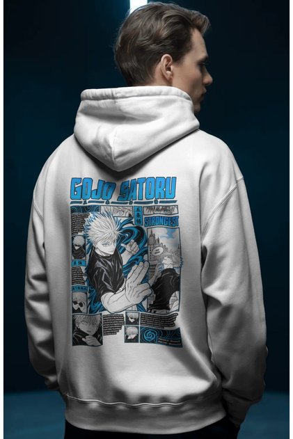 Gojo Satoru Jujutsu Kaisen Anime Pre-Printed Unisex Oversize Premium Hoodie