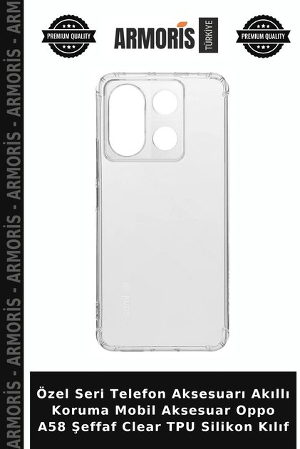 Special Series Phone Accessory Smart Protection Mobile Accessory for Oppo A58 Transparent Clear Tpu Silicone Case