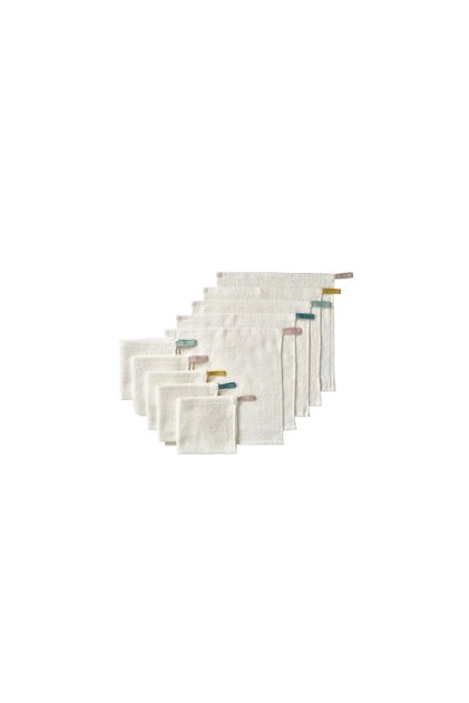 Krama Baby Hand Towel, Off-White, 30X30 Cm, 10 Pieces
