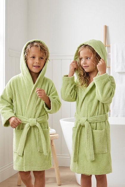 100% Cotton Hooded Children's Bathrobe