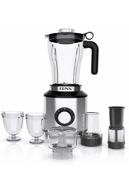 محضرة طعام دينكس DENX DX3234 متعددة الوظائف 6 في 1 بقوة 600 واط – للخلط والطحن وفرم اللحوم وتحضير العصائر.