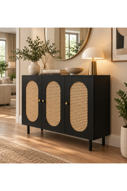 Shoe Cabinet 120x35x95 cm Modern Wooden Storage