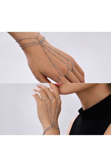 Steel 3-Piece Shahmeran Bracelet