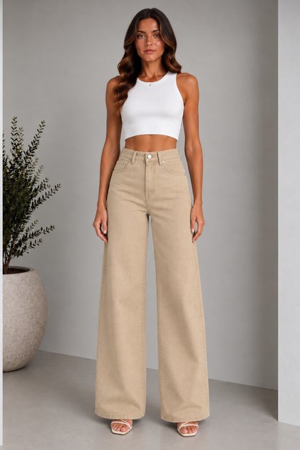 Wide-Letched High-Waist Comfortable Women's Pants