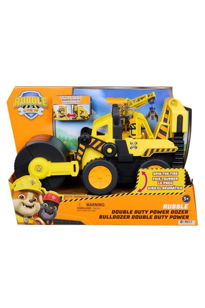 Patrula Catelusilor Rubble si Echipa Vehicul Buldozer cu Motor Dublu