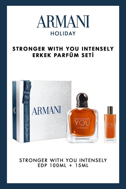 Emporio Stronger Wyou Edp Erkek Parfüm Seti 100 ml + 15ml 3614275040905