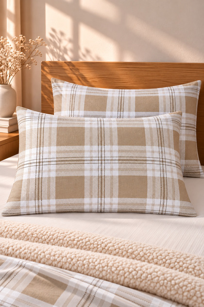 Winter Flannel Double Pillowcase Plaid 3