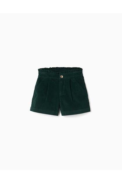 Shorts Corduroy, Dark Green