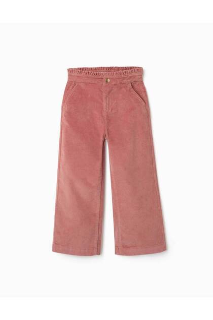 Pants Corduroy Wide, Pink