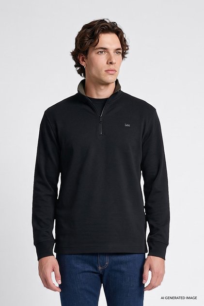 Pamuklu Regular Fit Normal Kesim Bisiklet Yaka Logo Detaylı Sweatshirt