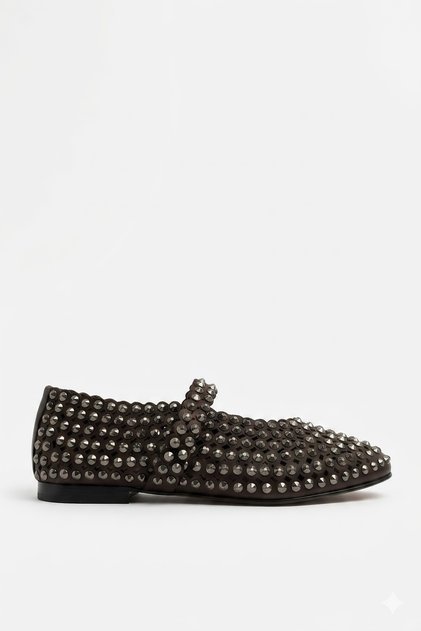 Rome Brown Stone Ballerinas