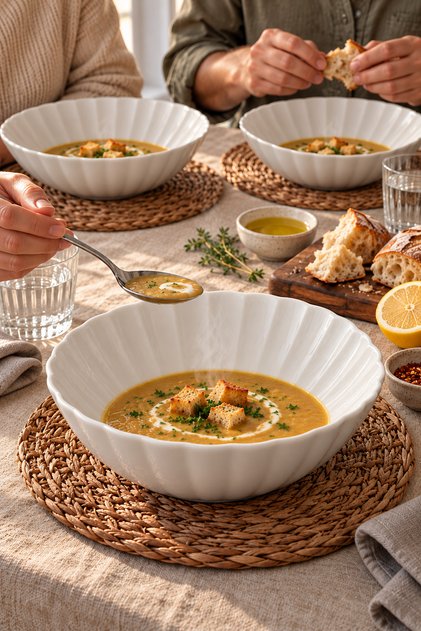 Derya 14 cm Bowl Set of 6-Premium Porcelain Dinnerware Plate